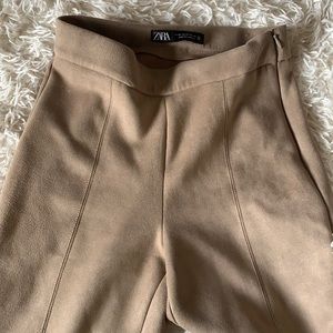 Zara Faux Suede Leggings